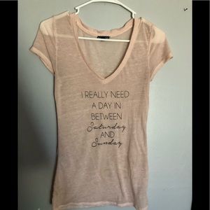 Express Sheer Tee Shirt Size XS